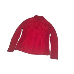 🎯3 for $30🎯  jacket Womens Medium red puffer sweater quilted Granola Girl Gorp